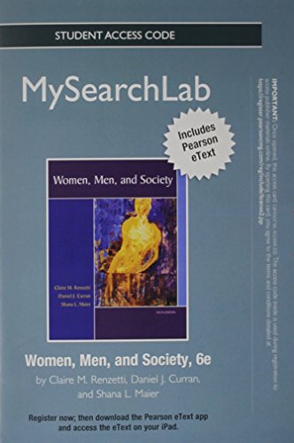 MySearchLab with Pearson eText -- Standalone Access Card -- for Women, Men and Society (6th Edition)