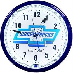 Chevy Trucks Like A Rock Neon 20" Clock Made In USA New