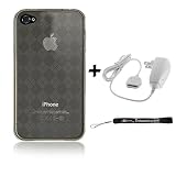 Argyle Smoke Flexi Skin Cover for Apple iPhone 4