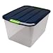 Kitchen & Housewares : 60 Quart Box - Clear/Navy/Kiwi by Iris