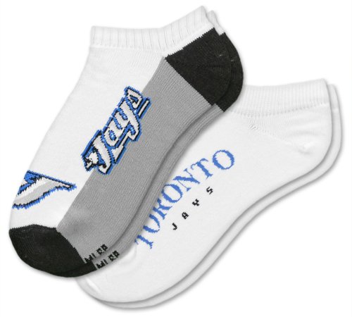 MLB Toronto Blue Jays Men's No-Show Socks, Large (2 Pack)