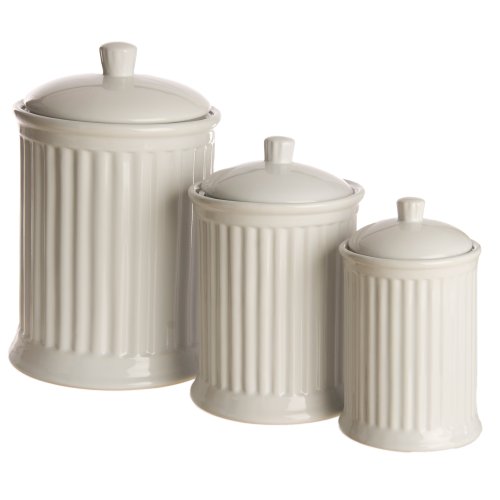 Reco Romertopf White Ribbed Canister - Set of 3 product image