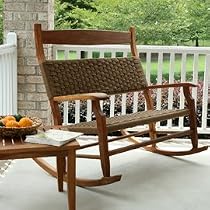 Hatteras Outdoors Double Rocker Antique Brown