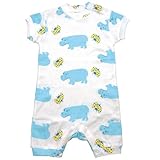 ヘリアンタス 半袖ジャンプスーツ #1008 カバブルー M