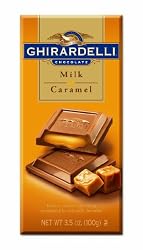 Ghirardelli Chocolate Bar, Milk & Caramel, 3.5-Ounce Bars (Pack of 6)