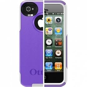 OtterBox Commuter Case for Apple iPhone 4S - Purple 10/White
