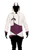 Hoodie Costume Jacket Coat - independently designed by WitBuy designers,White with Purple (Men-X-Small)
