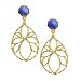  : DEEP BLUE OCEAN FANTASY FILIGREE EARRINGS