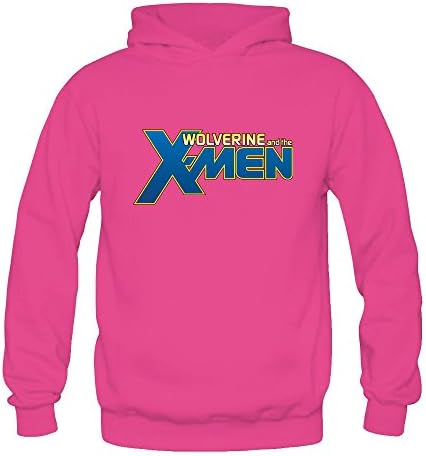 WIShirt Women's Wolverine XMen Logo Hoodie Sweatshirt Large Pink