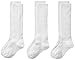 CLASSROOM Little Girls'  Uniform Cable Knee Hi Socks 3 Pack