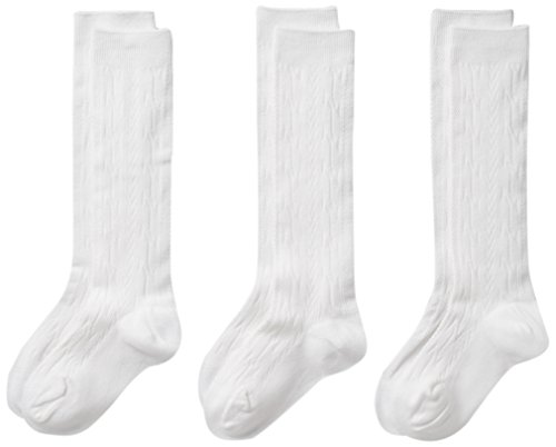 CLASSROOM Little Girls'  Uniform Cable Knee Hi Socks 3 Pack