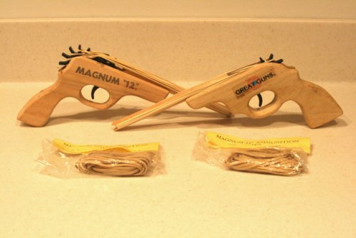 Pair of Six Shooter Style Rubber Band Guns