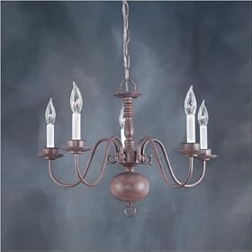 Williamsburg Chandelier in Tile Bronze by Thomas Lighting
