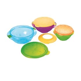 Sassy Baby Large, Medium, And Small Feeding Bowl Set, Colors May Vary