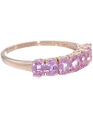 10k Pink Gold Pink Sapphire Ring