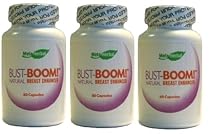 3 Bottles - Bust-Boom! Breast Enlargement/Acne Pills - Female Sexual Enhancement - 180 Day Supply