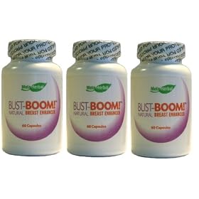 3 Bottles - Bust-Boom! Breast Enlargement/Acne Pills - Female Sexual Enhancement - 180 Day Supply