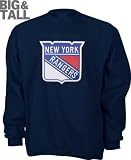 New York Rangers Big & Tall Primary Logo Crewneck Sweatshirt