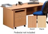 Influx Basics Rectangular Desk W1350xD800xH730mm Maple