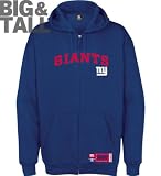 New York Giants Big & Tall Classic Applique Full Zip Hoodie