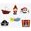 Pirate's Treasure Mini Cake Candles, 6ct