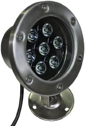 Sunpark 3-6033-12V 12-volt 7-watt 5000K LED Underwater Light, Stainless Steel