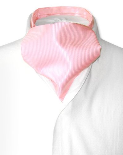 Antonio Ricci ASCOT Solid PINK Color Cravat Men's Neck Tie