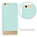 CaseCrown Lux Glider Case, Perfect Fit & Soft Interior, for iPhone 6 (Mint/Gold)