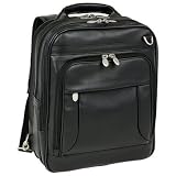 McKlein Lincoln Park Full Grain Cashmere Napa Leather Three-Way Computer Briefpack