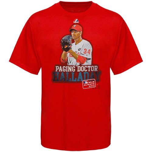 Roy Halladay Philadelphia Phillies Red Youth Always Epic T-Shirt