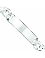 Genuine .925 Sterling Silver Id Bracelet 42.1 Grams 7.5 Inch Length. 100% Satisfaction Guaranteed.
