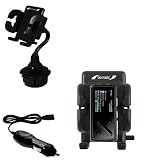 Cowon iAudio 7 Auto Cup Holder with Car Charger - Uses Gomadic TipExchange