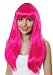 Long 52cm Fringed Cosplay Katie Perry Wig - Blue, Red, Black or Pink (Pink)