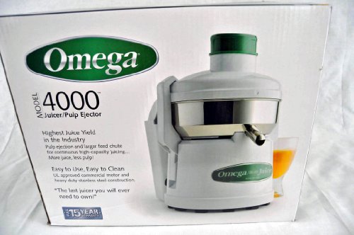 Omega 4000 Pulp Ejecting Stainless Steel Centrifigal Juicer Omega 4000 Pulp Ejecting Stainless Steel Centrifigal Juicer