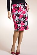  Per Una Cotton Rich Floral Pencil Skirt