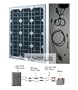Tektrum 30w Solar Panel/Blocking Diode Cable/2m long Cable and Clamps Battery Charger Kit for RV, Home, Boat, Pool