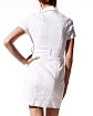 Italian Crepe Linen Wrap Front Safari Dress Product Image