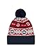 NFL New England Patriots New Era Retro Chill Pom Beanie, One Size, Blue