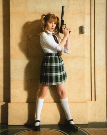 ブロマイド写真★クロエ・グレース・モレッツ/『キック・アス』銃を構えるミンディ