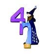 Birthday Ring Decoration - Wizard "4"
