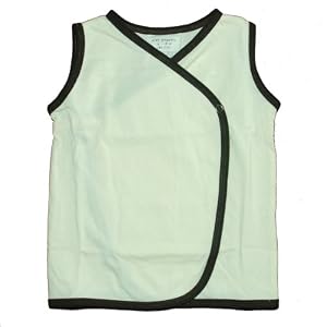 Teddy Brown Bear Sleeveless Kimono Shirt/Vest (0-3 Months)
