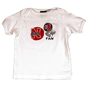 Nebraska Cornhuskers Li'l Fan WHITE Infant Team Tee