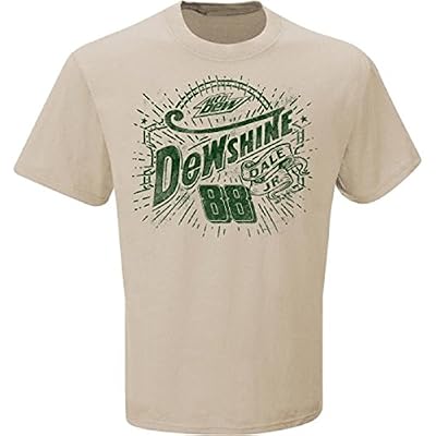 Dale Earnhardt Jr #88 NASCAR-Dew shine T-shirt-Khaki