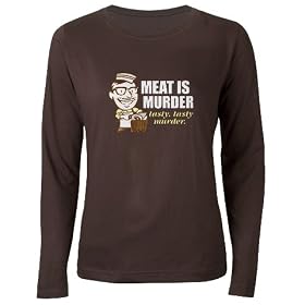 Meat is Murder Women's Long Sleeve Dark T-Shirt