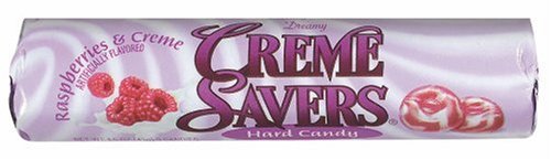 Creme Savers Hard Candy Raspberries & Creme, 1.5-Ounce Rolls (Pack of 40) by Creme Savers