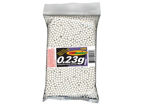 TSD Tactical 5,000 ct. Bag Plastic White Airsoft BBs (6mm, 0.23g)