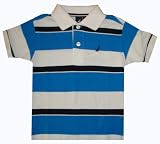Nautica Toddler Polo Shirt Blue, Black and White Size 4T