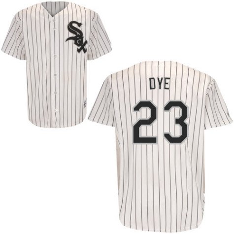 Men`s Chicago White Sox #23 Jermaine Dye Home Replica Jersey - M