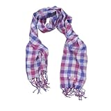 Levi's Girls 7-16 Plaid Scarf,Pink,One Size