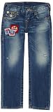 True Religion Boys 2-7 True Religion Boy's Jack With Novelty Patches Pant, High plains medium, 2